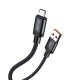 Cablu de date si incarcare USB to MicroUSB Jokade JA034, 1 metru, 5A, negru