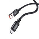 Cablu de date si incarcare USB to MicroUSB Jokade JA034, 1 metru, 5A, negru