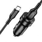 Incarcator auto JOKADE JB040, port USB QC 3.0, 18W/3A, cablu Type-C inclus, negru