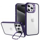 Husa Apple iPhone 13 Pro, Bracket Luxury, geamuri protectie camere, functie stand, mov