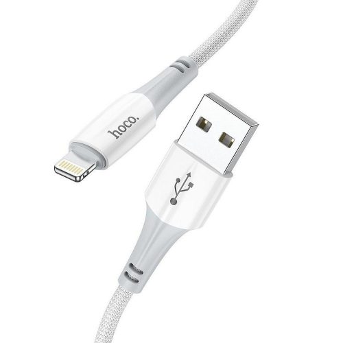 Cablu de date si incarcare Hoco X96, USB to Lightning, 2.4A, 1 metru, alb