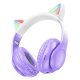 Casti Wireless Hoco W42, Over Ear, BT 5.3, 180h StandBy, 400 mAh, Kids, Purple Grape