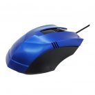 Mouse optic cu fir JT-709, 800 DPI, 3 butoane, negru/albastru