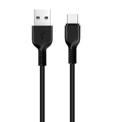   Cablu de date si incarcare Hoco X20 Flash, USB to Type-C, 3A, 2 metri, negru