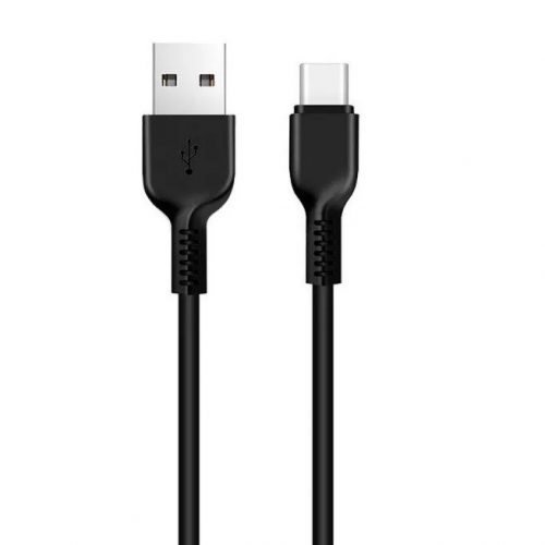 Cablu de date si incarcare Hoco X20 Flash, USB to Type-C, 3A, 3 metri, negru