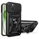 Husa Apple iPhone 16, Camshield Armor, inel sustinere, protectie camera, neagra