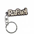 Breloc din lemn, nume "Rafael"