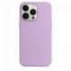 Husa Apple iPhone 13 Pro, Luxury Silicone, catifea in interior, mov lila