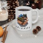 Cana ceramica personalizata, design Stitch Friends, 330 ml, alba