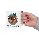 Cana ceramica personalizata, design Stitch Friends, 330 ml, alba