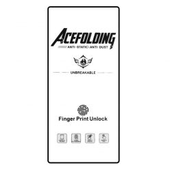   Folie de sticla Samsung Galaxy S24 Ultra, ACE Folding Full Glue, deblocare amprenta, margini negre