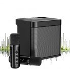 Set boxa si  doua microfoane Karaoke HL-233, bluetooth, lumina RGB, functie efecte voce, 10W, negre