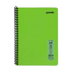   Caiet cu spirala A5, 80 file, My Note Flex Neon, dictando, coperta PP verde