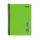 Caiet cu spirala A5, 80 file, My Note Flex Neon, dictando, coperta PP verde