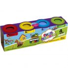 Set plastilina Play Dough Nova Color NC-4105, 4 culori x 130 grame