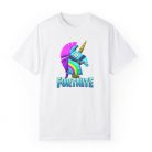 Tricou personalizat alb, copii/adulti, design Llama Unicorn, modal, diverse marimi