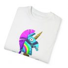 Tricou personalizat alb, copii/adulti, design Llama Unicorn, modal, diverse marimi