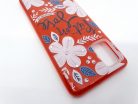 Husa Flowers Glitter pentru Apple iPhone 11 Pro, cu mesaj, rosie