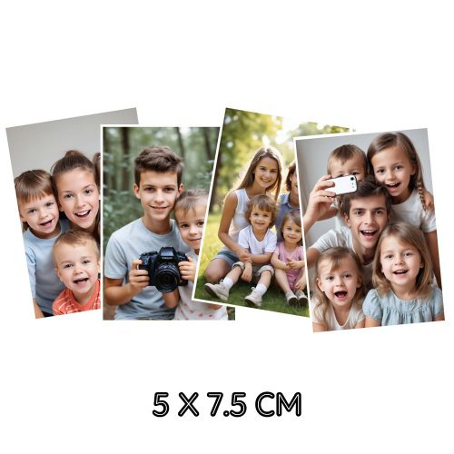 Set 4 fotografii magnetice personalizate, 5 x 7.5 cm