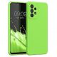 Husa Samsung Galaxy A23 5G, Luxury Silicone, catifea in interior, protectie camere, verde neon