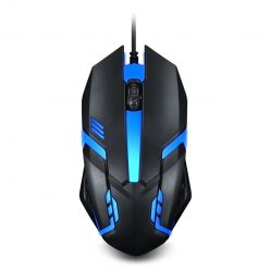 Mouse gaming cu fir JITE B-06, 1200 DPI, lumini RGB, negru