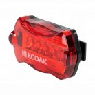 Set lumini pentru bicicleta Kodak, 2 moduri de iluminare, 50 lm, 30 m, IP44, far, stop, negru