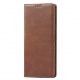 Husa Samsung Galaxy A55, Elegant Book Case, inchidere magnetica, maro