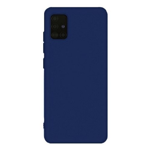 Husa Samsung Galaxy A41 Matt TPU, silicon moale, albastru inchis