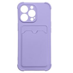   Husa protectie Card Case pentru Apple iPhone 13 Pro Max, buzunar pentru carduri/cartele, mov