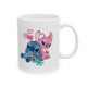 Cana ceramica personalizata, design Stitch in Love, 330 ml, alba