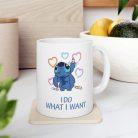 Cana ceramica personalizata, design I do what i want, 330 ml, alba