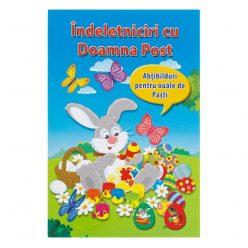   Carte de activitati Indeletniciri cu Doamna Post, include 36 de autocolante pentru oua