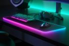 Mouse Pad gaming cu iluminare LED RGB, 80 x 30 cm, negru