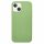 Husa Apple iPhone 13, Luxury Silicone, catifea in interior, verde maslina