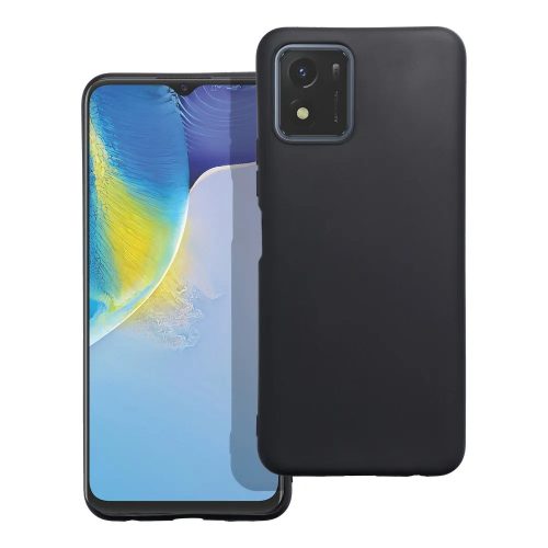 Husa protectie Vivo Y01, Matt TPU, silicon moale, negru