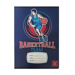   Caiet scolar A5 Pigna Clasic, 48 file, dictando, coperta Basketball Team