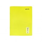 Caiet scolar Mynote Text Neon, A5, 60 file, dictando, coperta PP, galbena