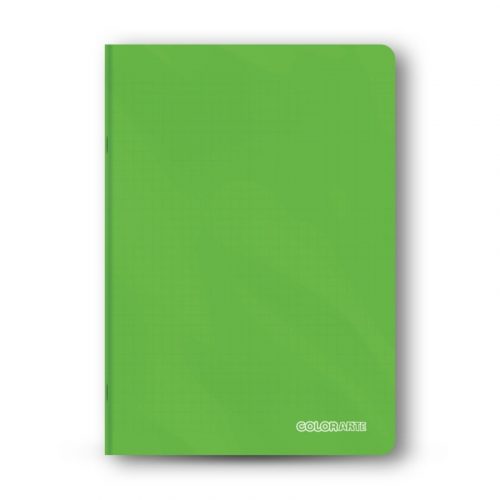 Caiet scolar A4 Colorarte, 60 file, matematica, coperta plastic verde, 70g/mp