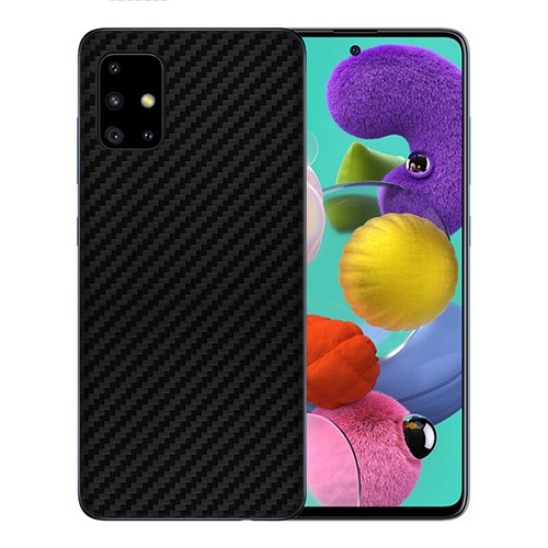 Husa de protectie Carbon Case pentru Samsung Galaxy A41, TPU moale cu aspect carbon, negru