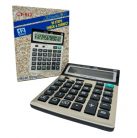 Calculator de birou CST CT-912,  12 caractere, functionare baterii + panou solar