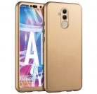 Husă Full Cover 360° pentru Huawei Mate 20 Lite (față + spate + sticlă), aurie