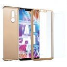 Husă Full Cover 360° pentru Huawei Mate 20 Lite (față + spate + sticlă), aurie