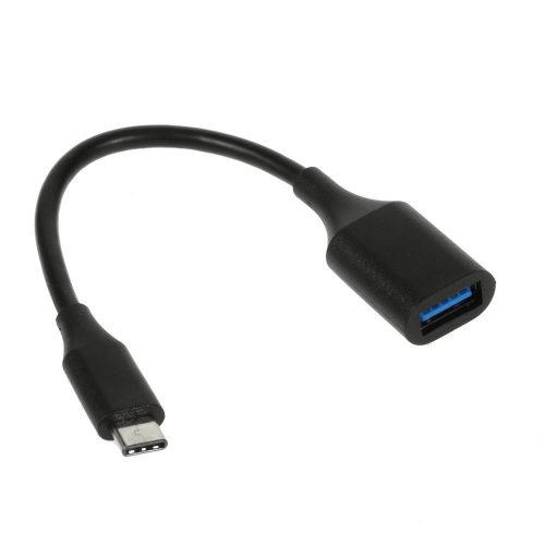 Cablu OTG USB 3.1 USB Type-C to USB A, 18 cm, negru