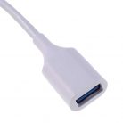 Cablu OTG USB 3.1 USB Type-C to USB A, 18 cm, alb