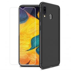   Husă Full Cover 360° pentru Samsung Galaxy A40 (față + spate + sticlă), neagră