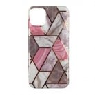 Husa protectie pentru Samsung A11 Soft IMD TPU Marble Geometric Alb