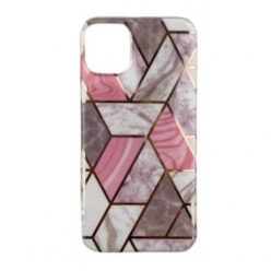   Husa protectie pentru Samsung A11 Soft IMD TPU Marble Geometric Alb