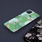 Husa protectie Samsung Galaxy A20e, Marble Series, verde/auriu