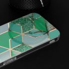 Husa Samsung Galaxy S21 5G, TPU marble geometric, verde