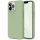 Husa Apple iPhone 13 Pro Max, Matt TPU, silicon moale, verde olive